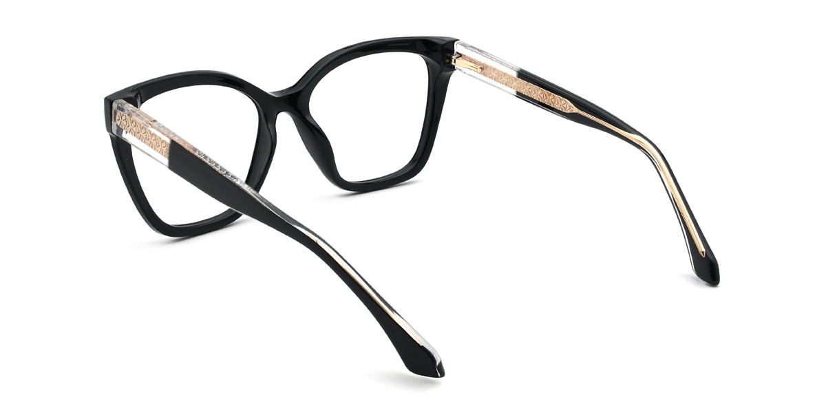 Black Lavinia Glasses - Cat Eye Glasses