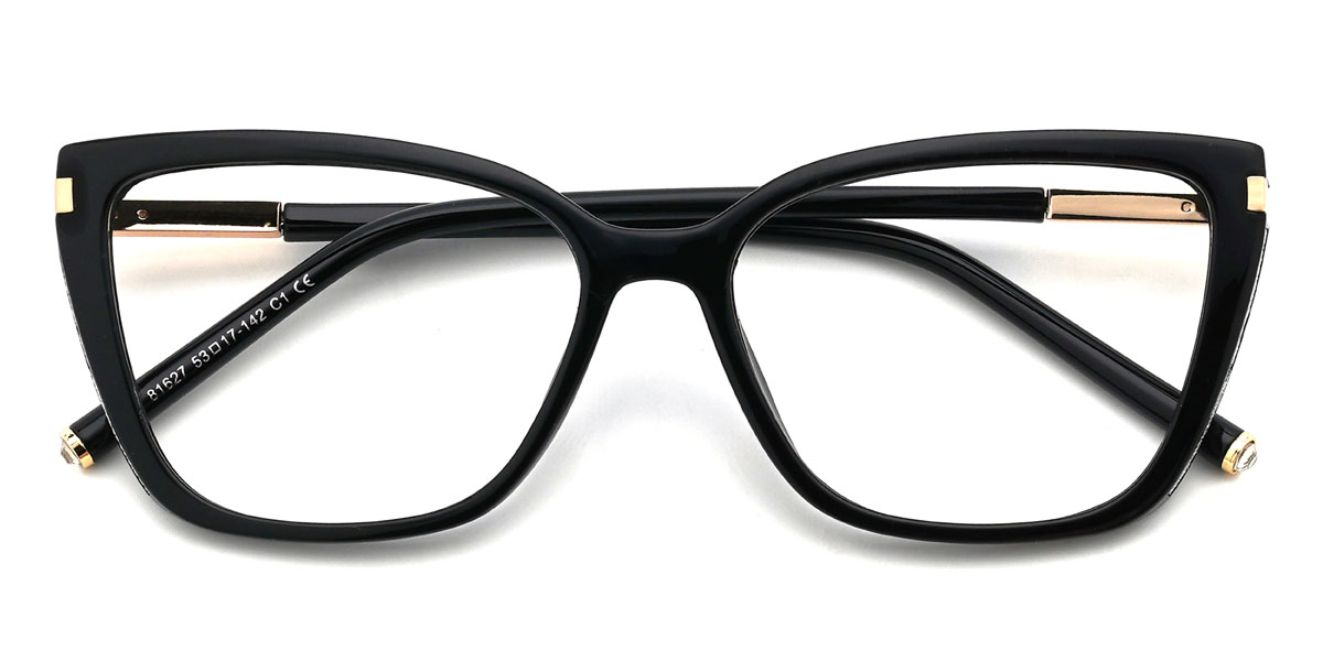 Black Anissa Glasses - Cat Eye Glasses