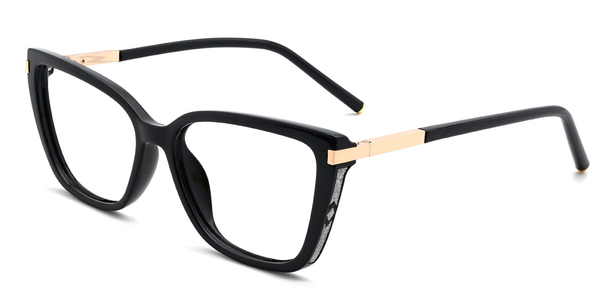 Black Anissa Glasses - Cat Eye Glasses