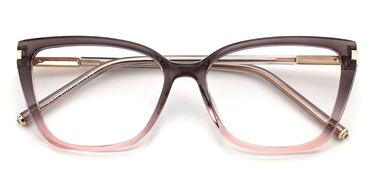 Grey Pink Anissa Glasses - Cat Eye Glasses