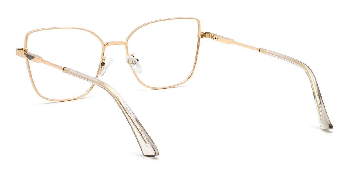 Grey Gradual Purple Jennings Glasses - Cat Eye Clip-On Sunglasses