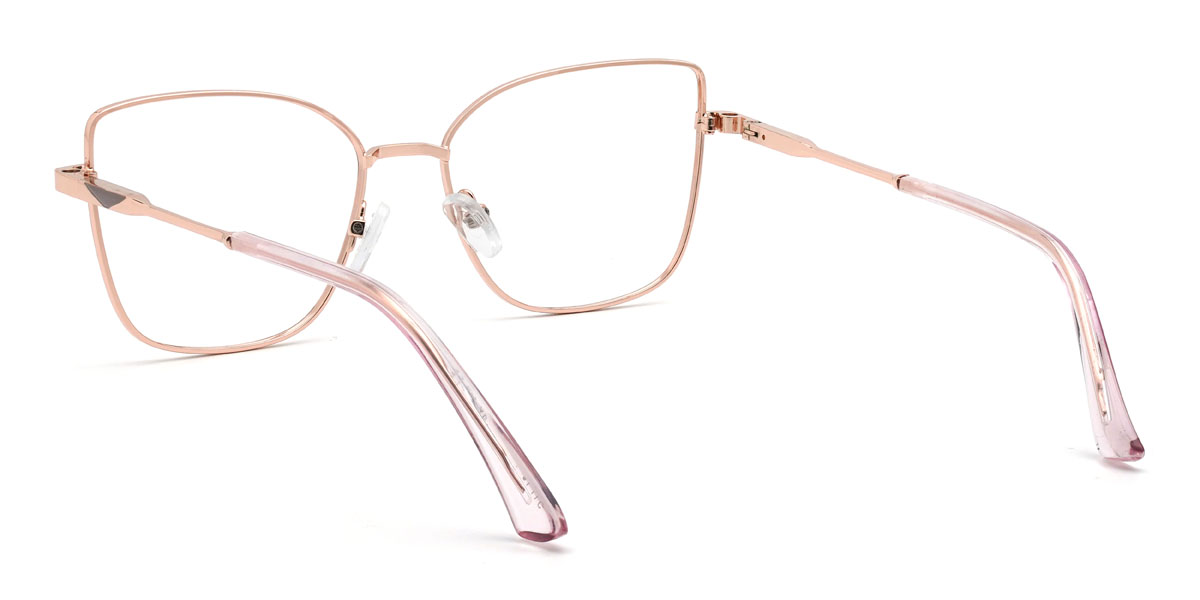Grey Purple Pink Jennings Glasses - Cat Eye Clip-On Sunglasses
