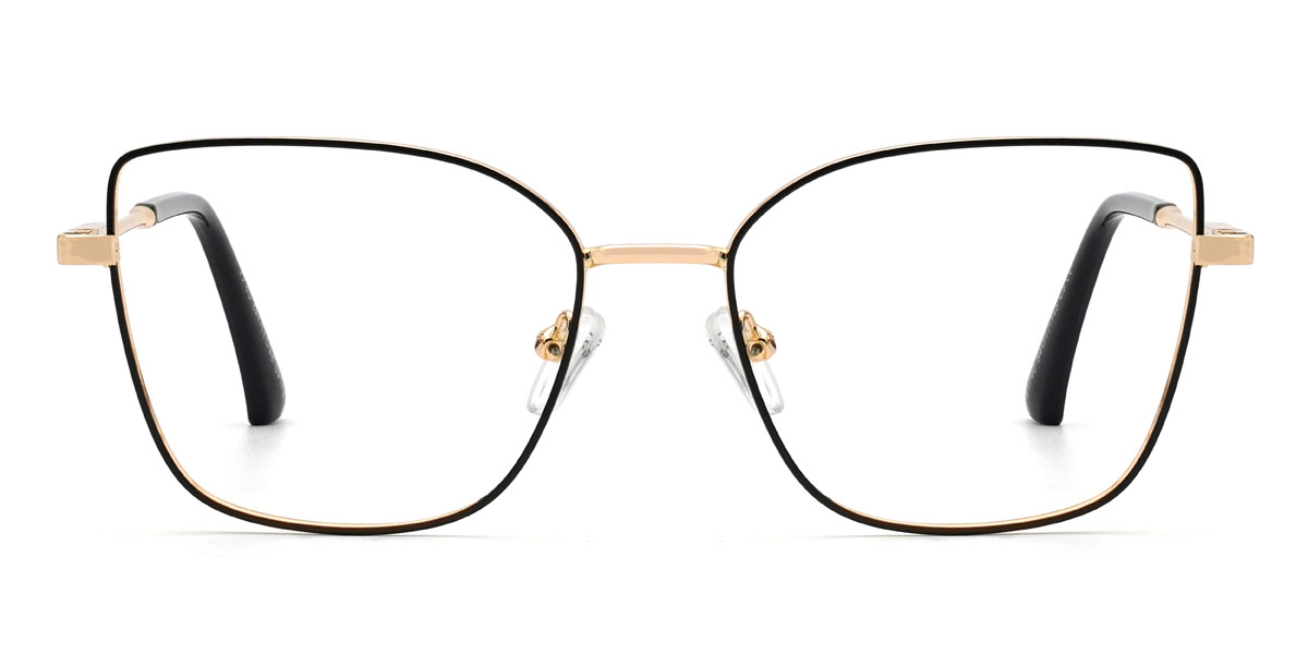 Black Gradual Purple Jennings Glasses - Cat Eye Clip-On Sunglasses