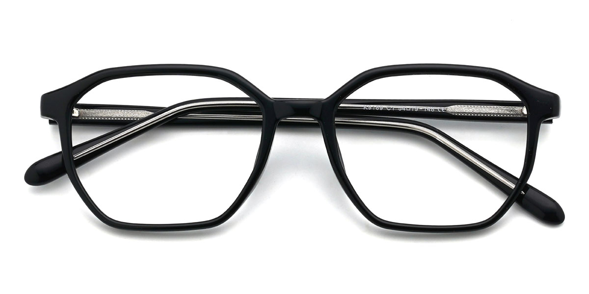 Black Zaha Glasses - Rectangle Glasses