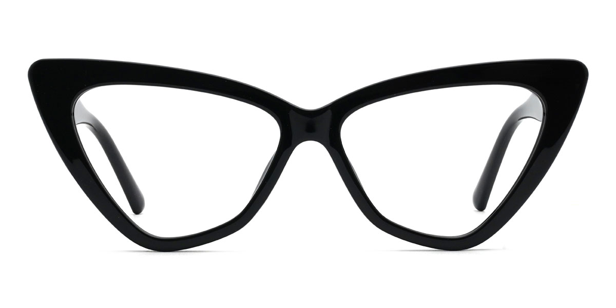 Black Neha Glasses - Cat Eye Glasses