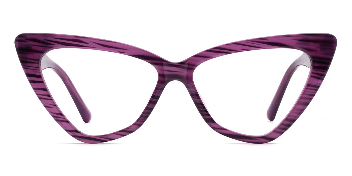Purple Neha Glasses - Cat Eye Glasses