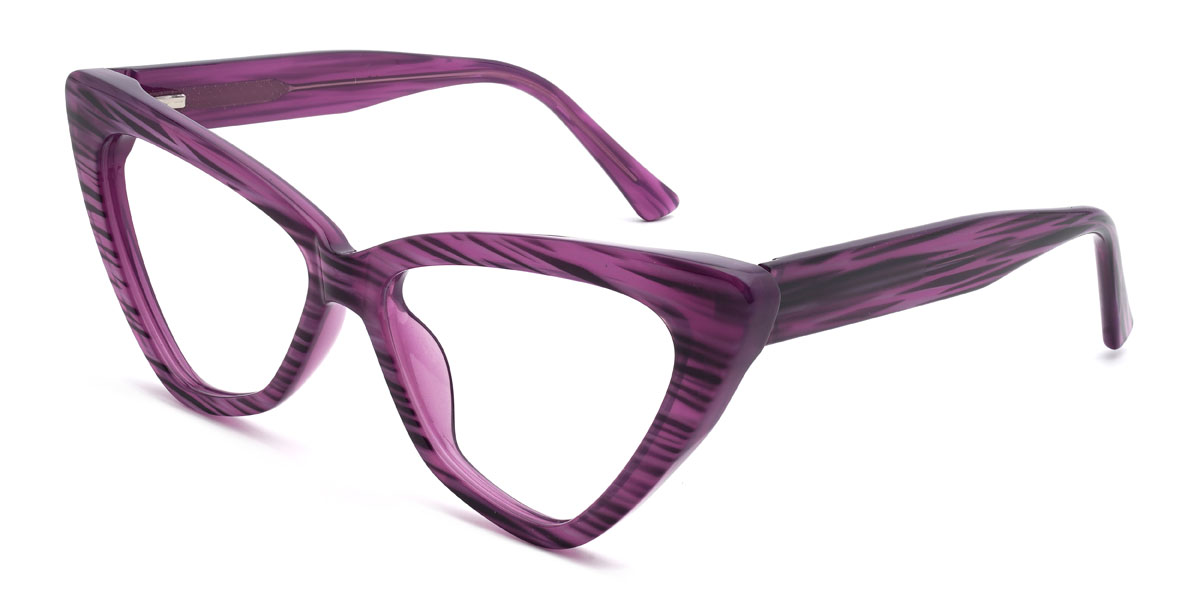 Purple Neha Glasses - Cat Eye Glasses