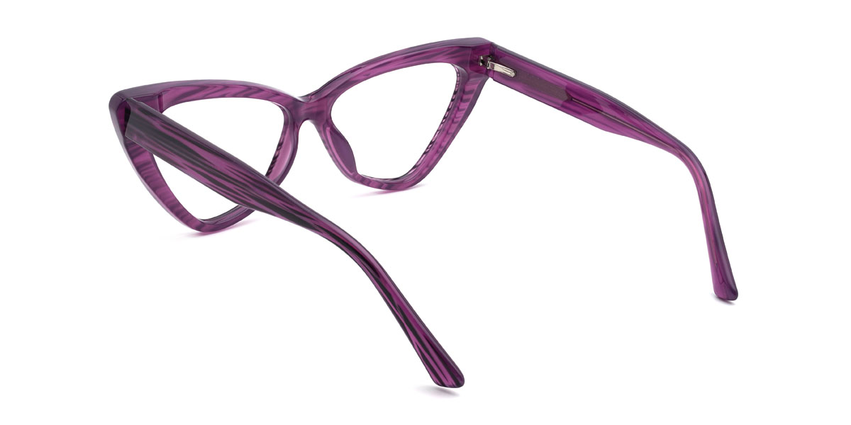 Purple Neha Glasses - Cat Eye Glasses