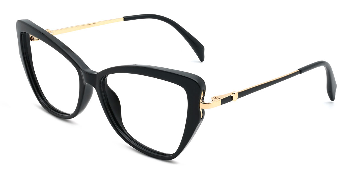 Black Fionn Glasses - Cat Eye Glasses