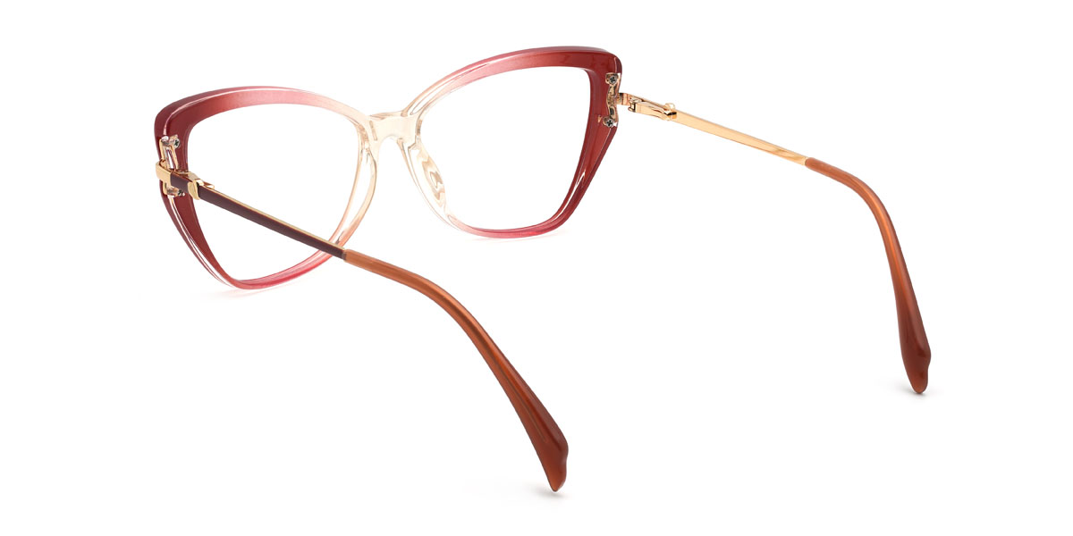 Gradient Rose Violet Fionn Glasses - Cat Eye Glasses