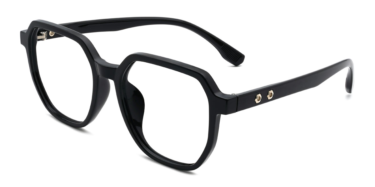 Black Khristian Glasses - Square Glasses