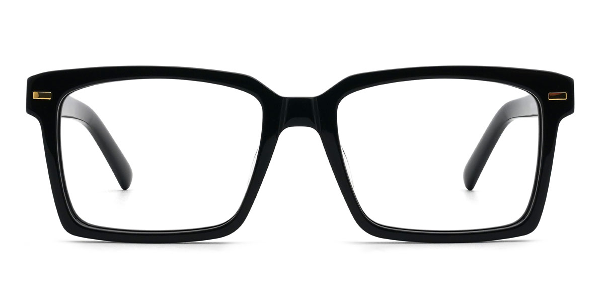 Black Jairus Glasses - Rectangle Glasses