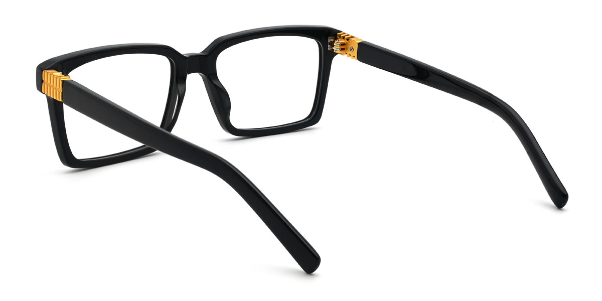 Black Jairus Glasses - Rectangle Glasses