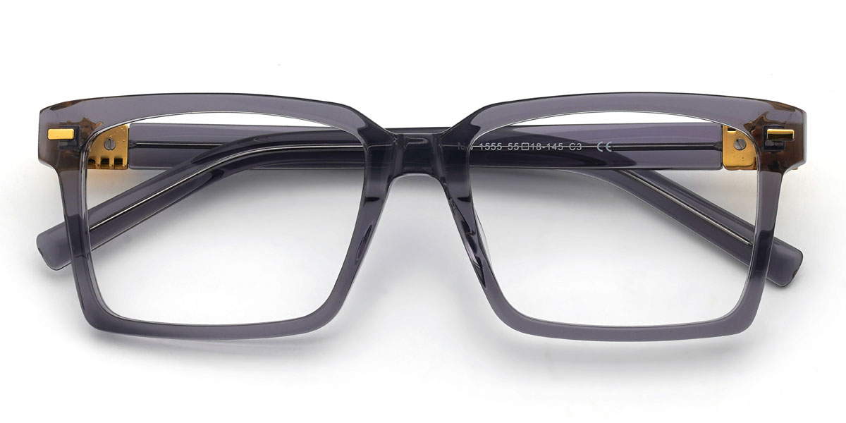 Grey Jairus Glasses - Rectangle Glasses