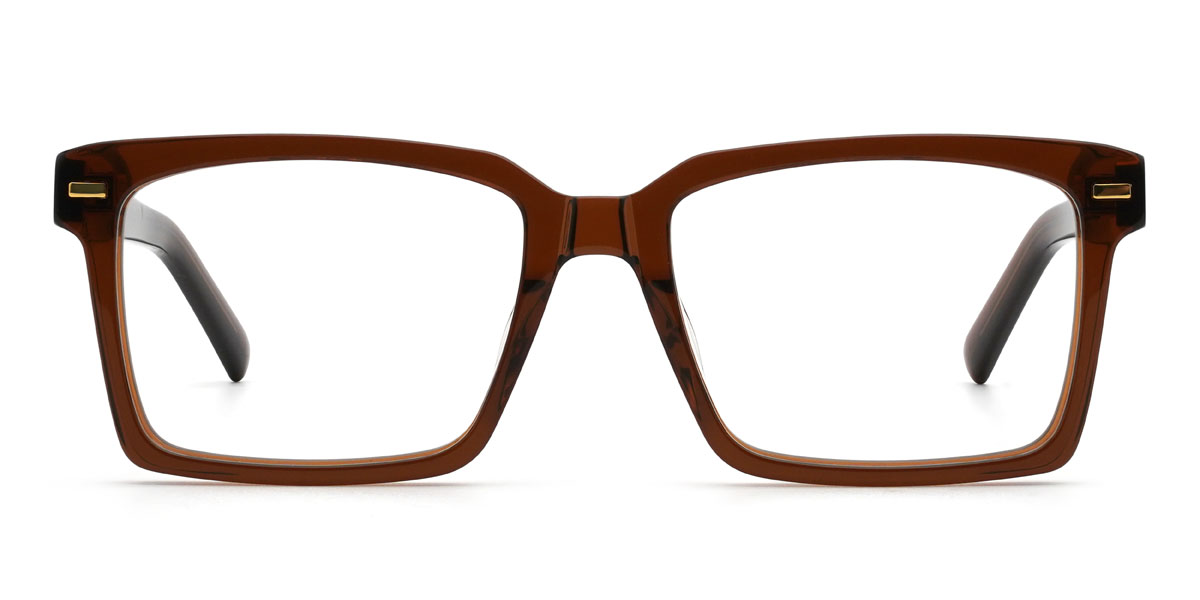 Brown Jairus Glasses - Rectangle Glasses