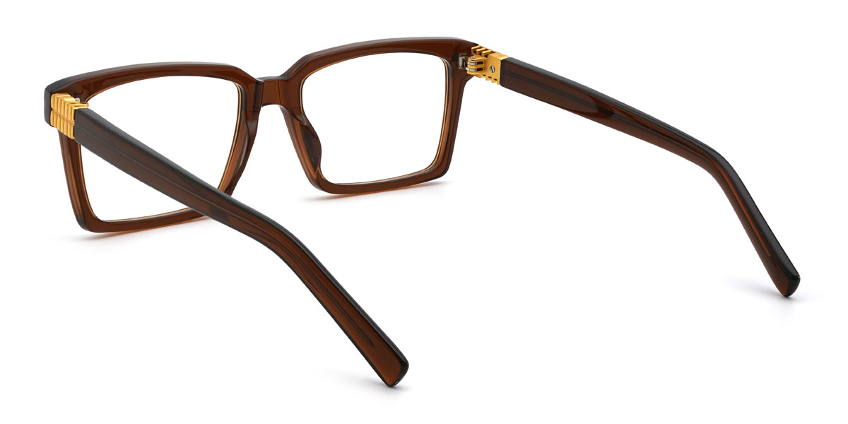 Brown Jairus Glasses - Rectangle Glasses