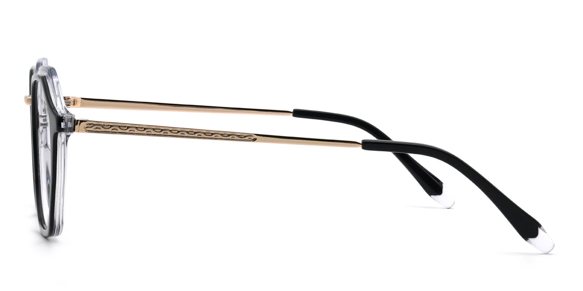 Black Clear Cordell Glasses - Oval Glasses