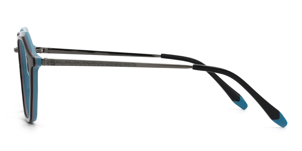 Black Blue Cordell Glasses - Oval Glasses