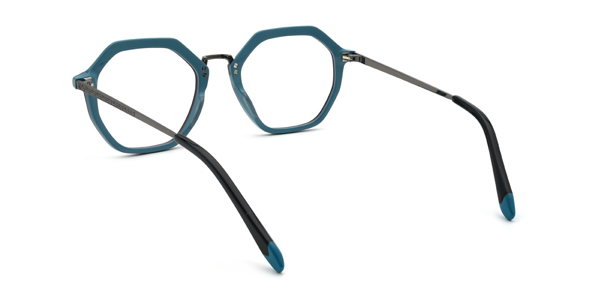 Black Blue Cordell Glasses - Oval Glasses