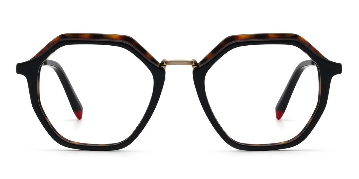 Black Tortoiseshell Cordell Glasses - Oval Glasses