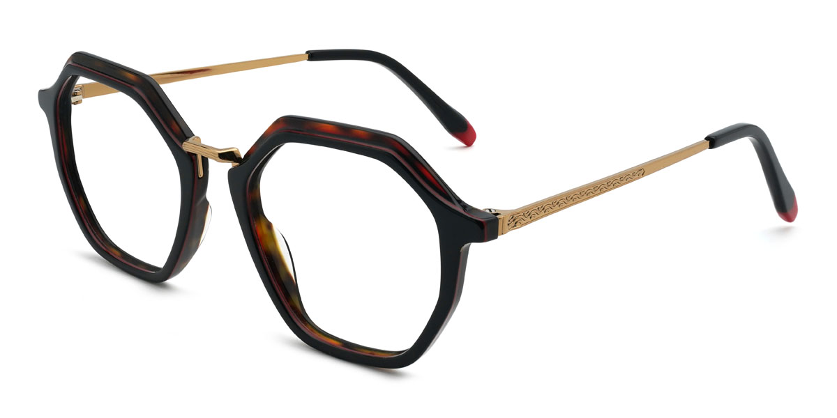 Black Tortoiseshell Cordell Glasses - Oval Glasses