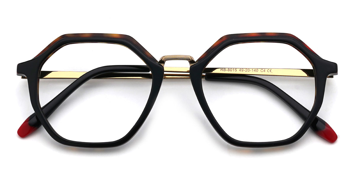 Black Tortoiseshell Cordell Glasses - Oval Glasses
