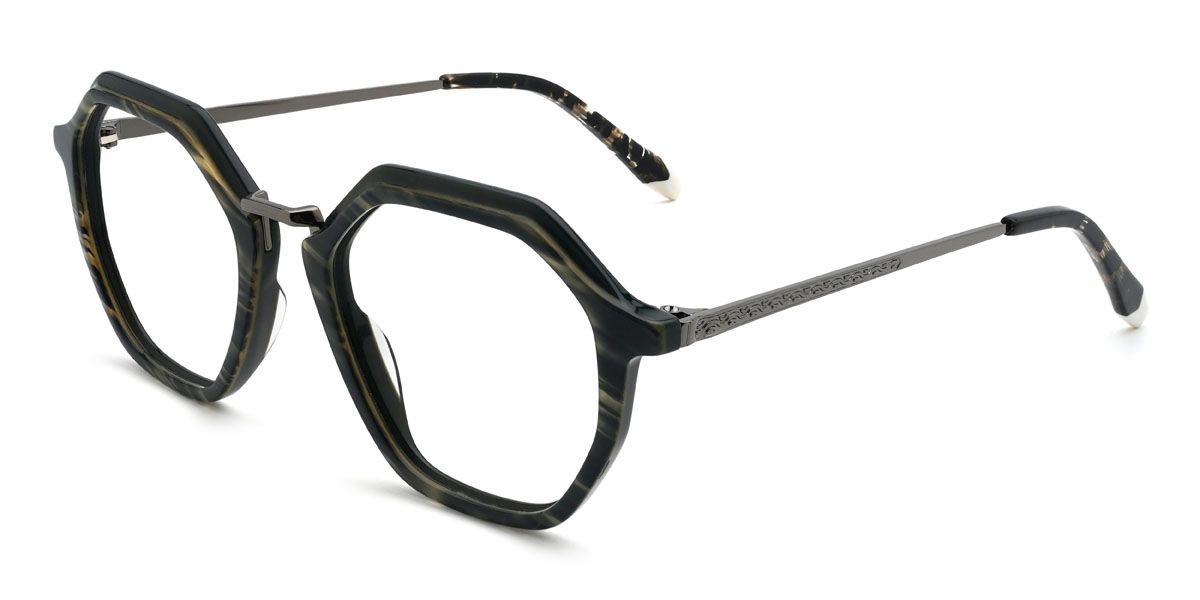 Black Tortoiseshell Cordell Glasses - Oval Glasses