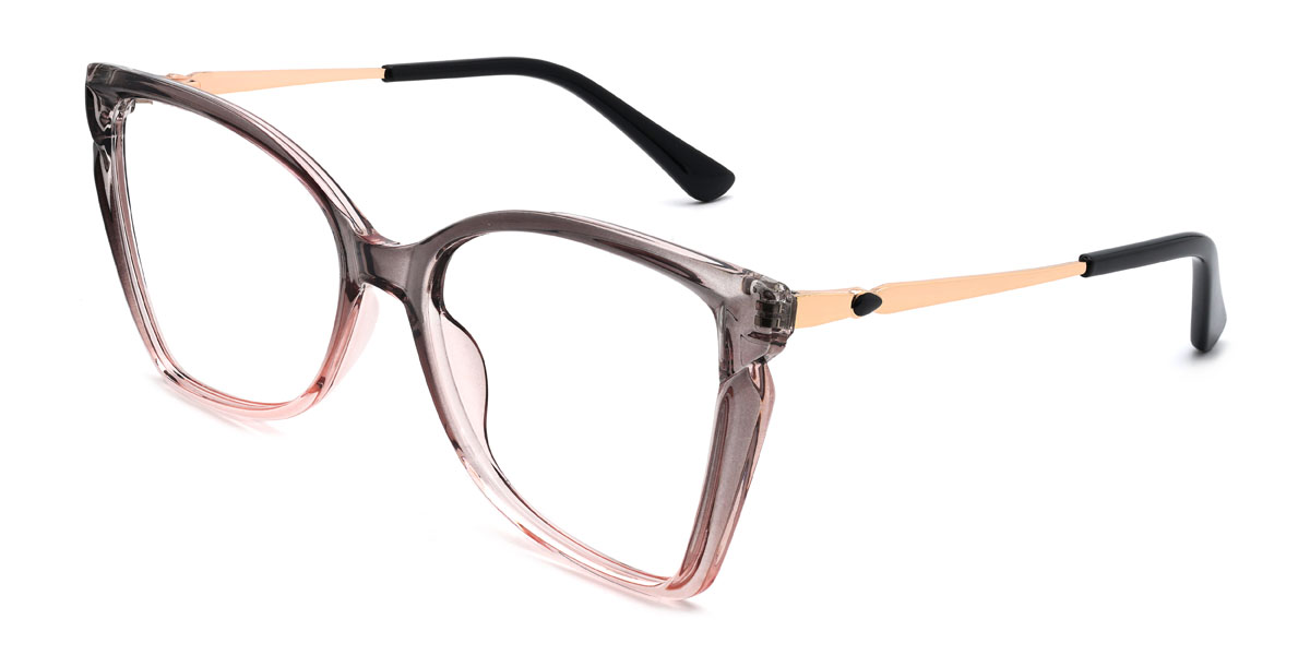 Grey Pink Lucinda Glasses - Cat Eye Glasses