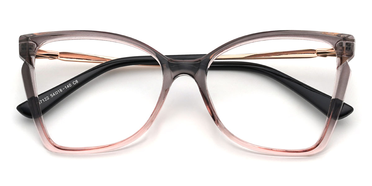 Grey Pink Lucinda Glasses - Cat Eye Glasses