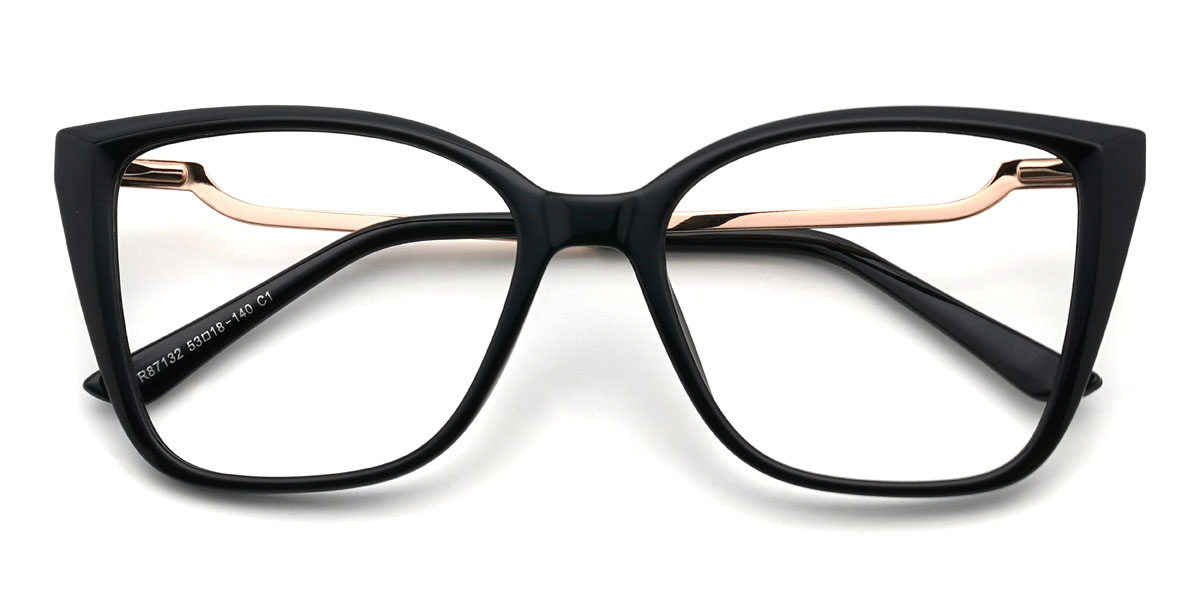 Black Samirah Glasses - Cat Eye Glasses
