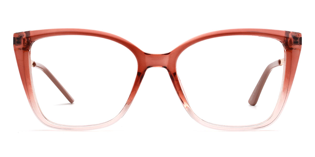 Gradient Red Samirah Glasses - Cat Eye Glasses