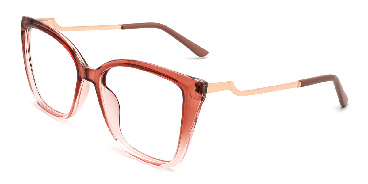 Gradient Red Samirah Glasses - Cat Eye Glasses
