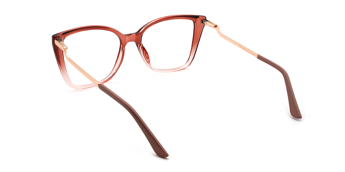 Gradient Red Samirah Glasses - Cat Eye Glasses