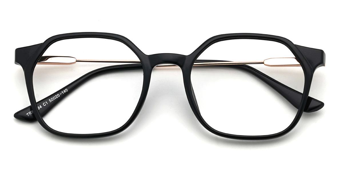 Black Sakari Glasses - Oval Glasses