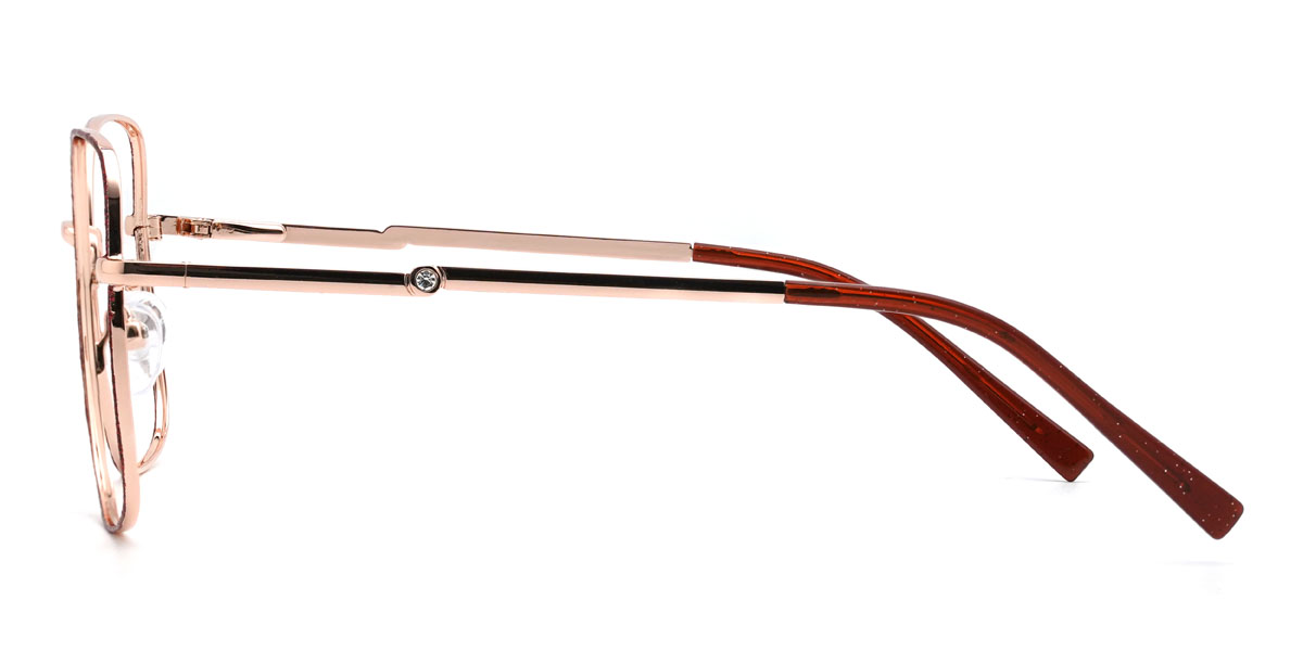 Red Radley Glasses - Square Glasses