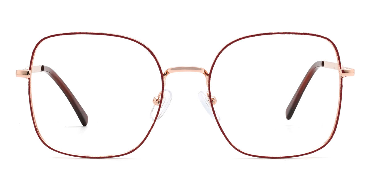 Red Radley Glasses - Square Glasses