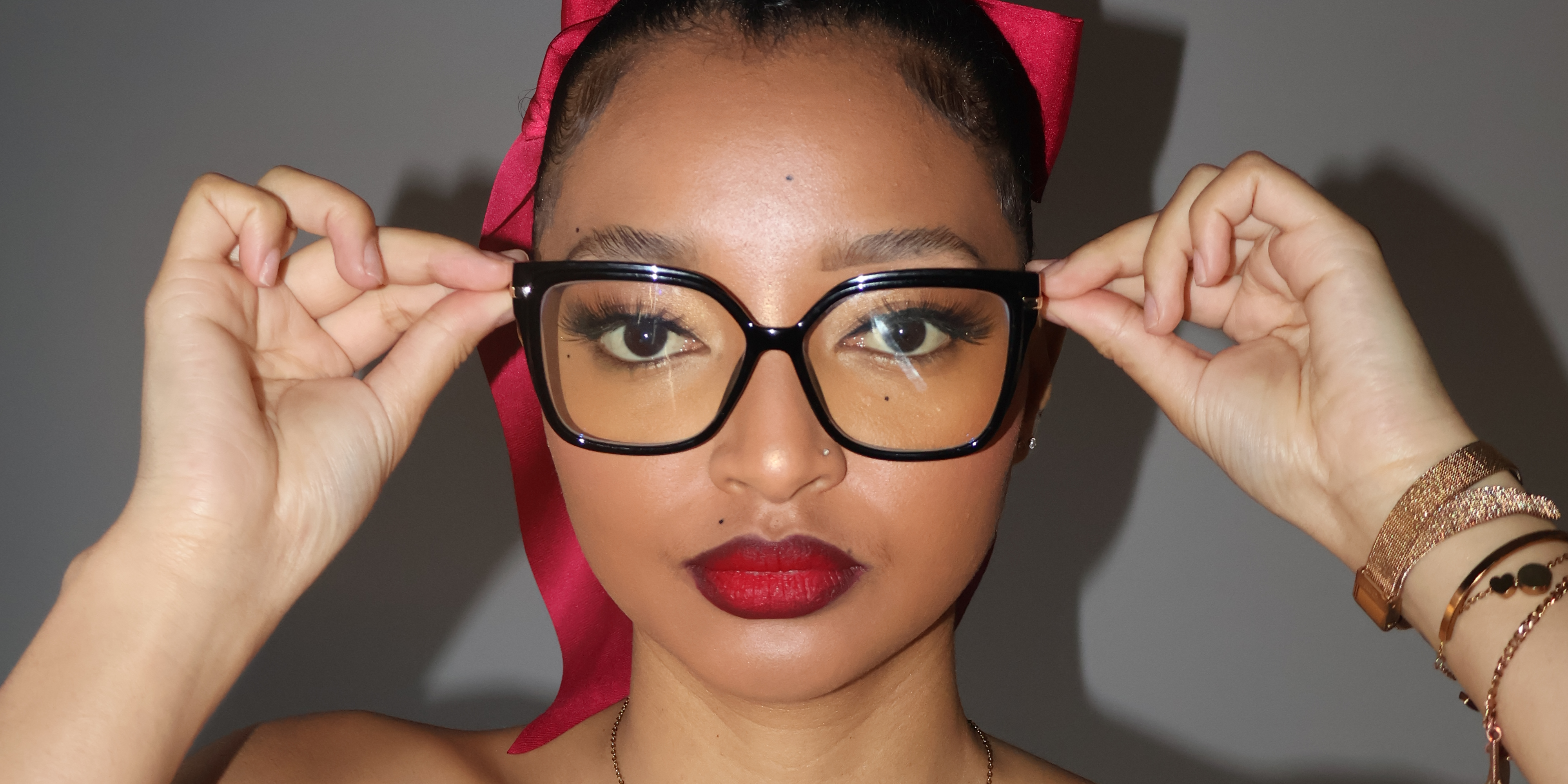 Black Sarah Glasses - Square Glasses