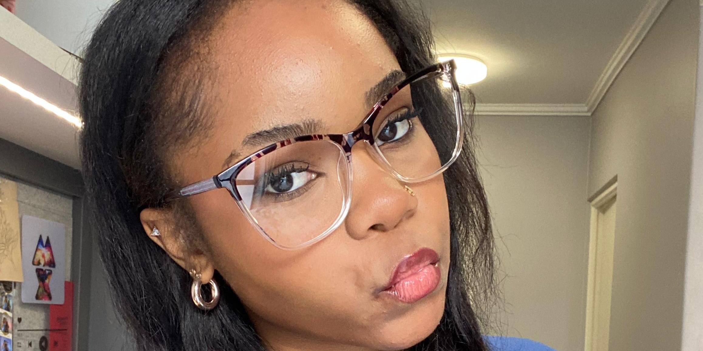 Black Tortoiseshell Clear Ligeia Glasses - Rectangle Glasses