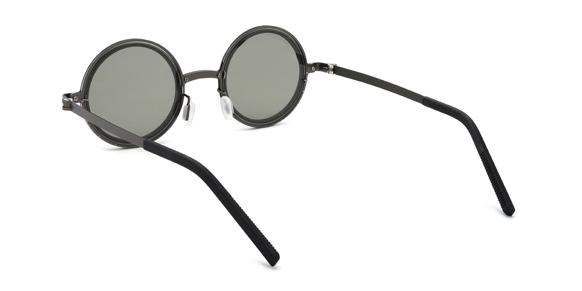 Pistolet Gris Caelan Lunettes - Round Sunglasses