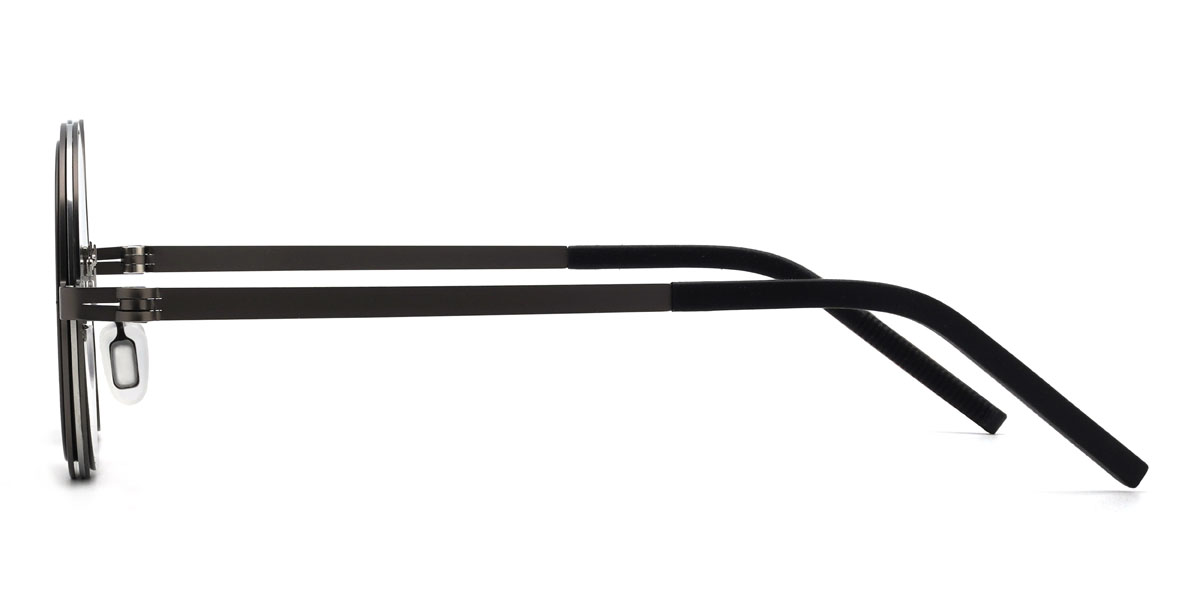 Pistolet Gris Caelan Lunettes - Round Sunglasses