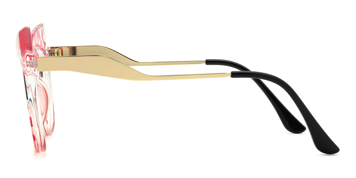 Rot Bernadette Brille - Cat Eye Glasses