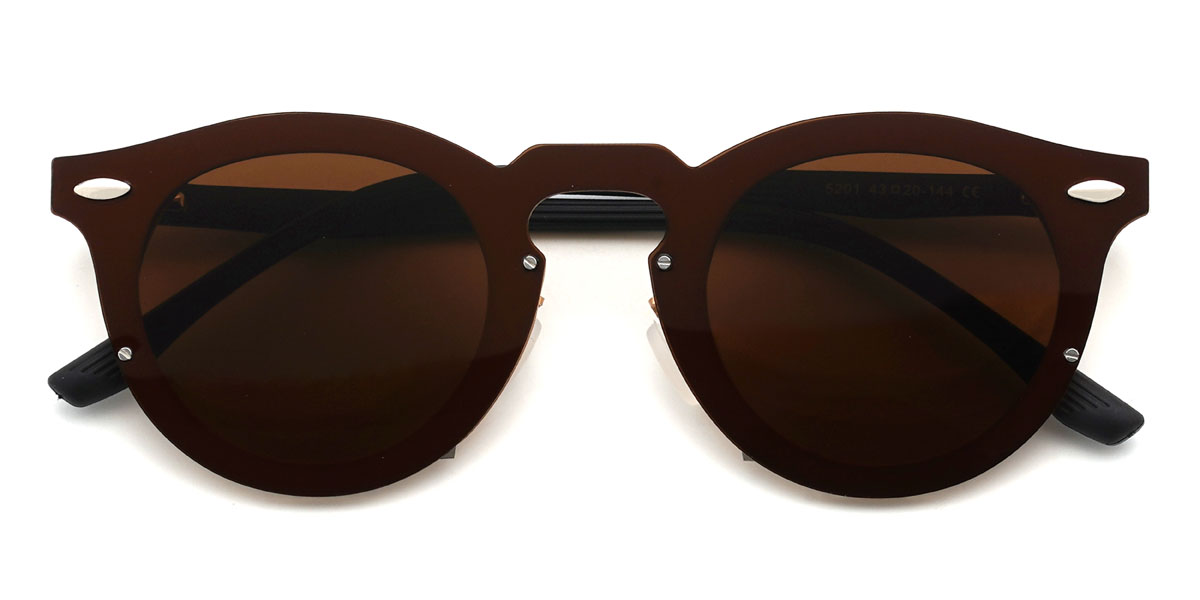 Gold Braun Amado Brille - Oval Sunglasses