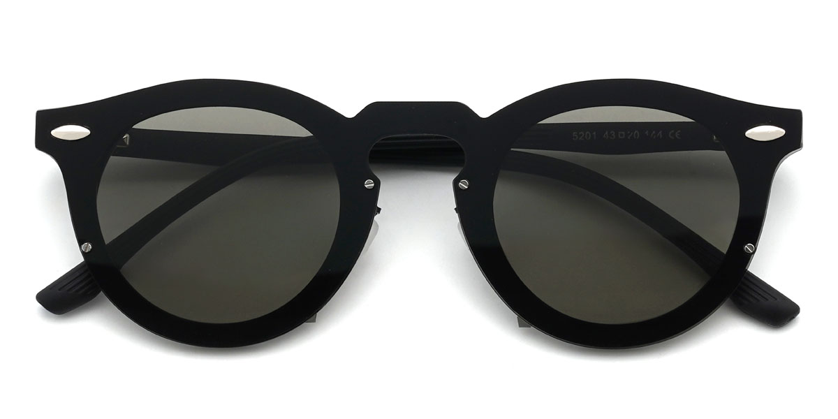 Schwarz Grau Amado Brille - Oval Sunglasses