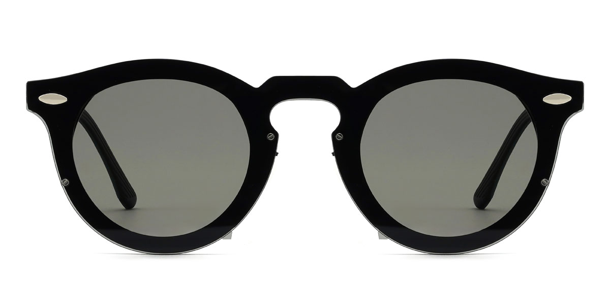 Schwarz Grau Amado Brille - Oval Sunglasses