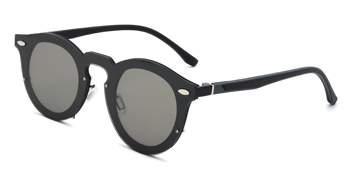 Schwarz Grau Amado Brille - Oval Sunglasses