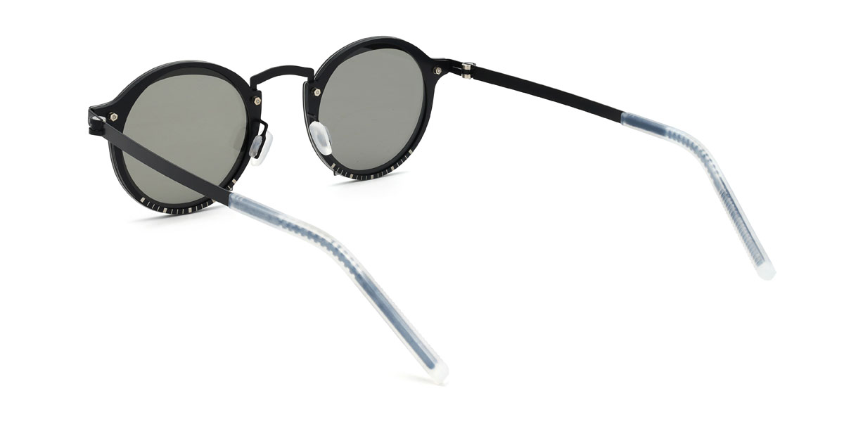 Schwarz Grau Basma Brille - Oval Sunglasses