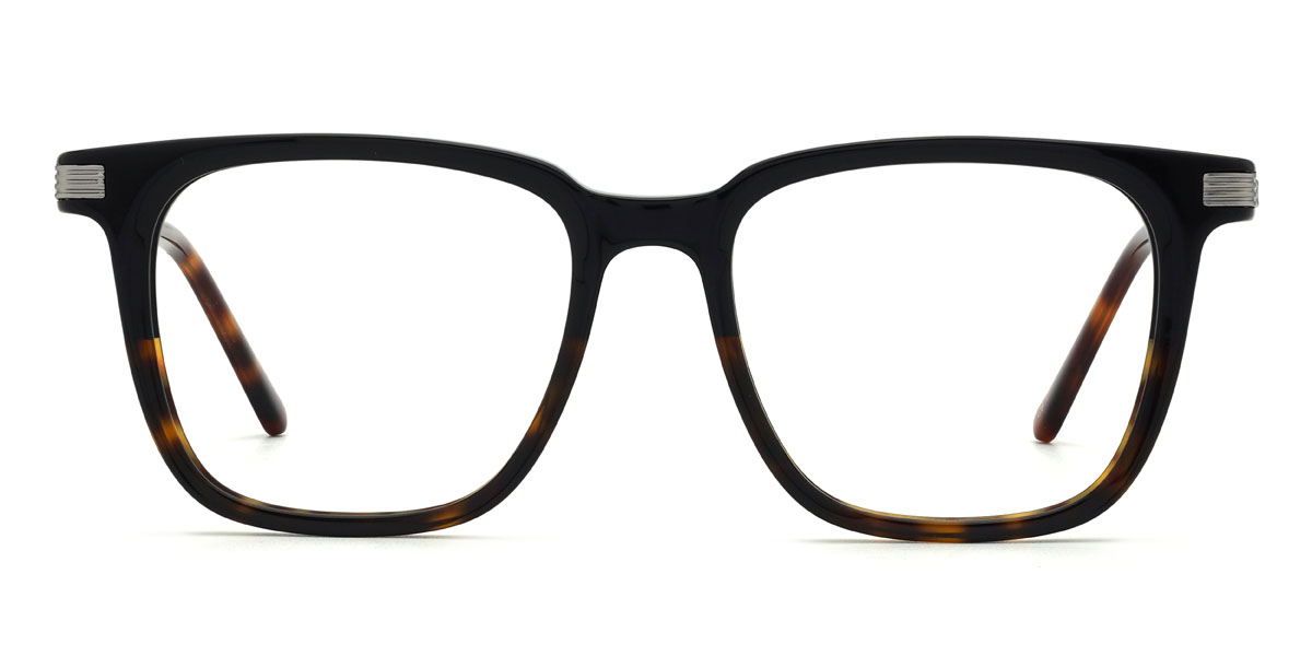 Schwarz Schildpatt Dulce Brille - Rectangle Glasses
