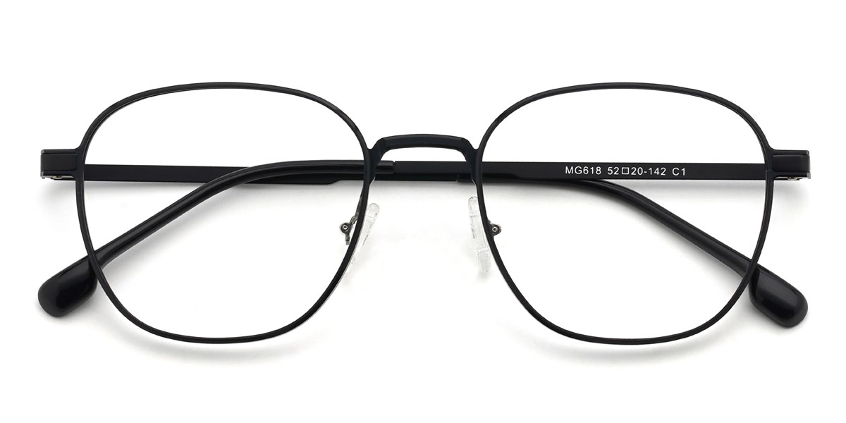 Schwarz Verity Brille - Oval Glasses