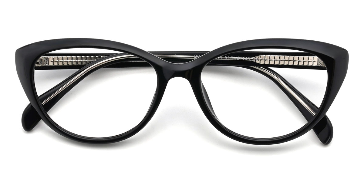 Negro Luqman Gafas - Oval Glasses