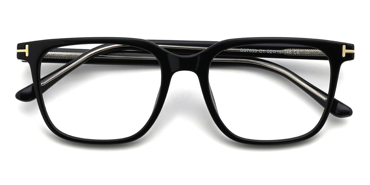 Schwarz Ragnar Brille - Rectangle Glasses